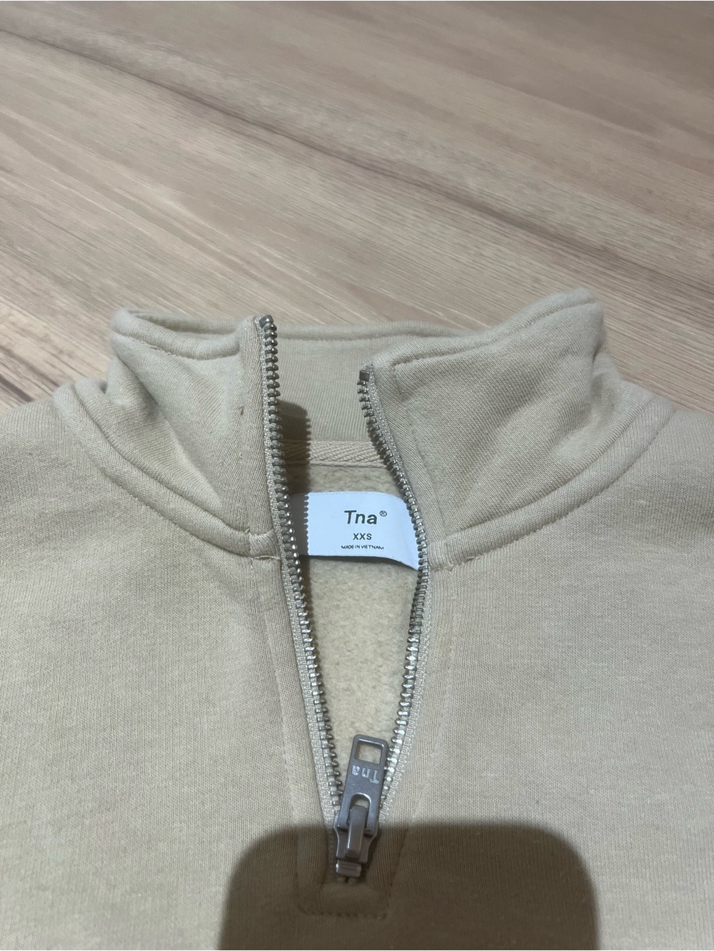 Half-Zip Sweatshirt - Cream - Picture 3 of 5